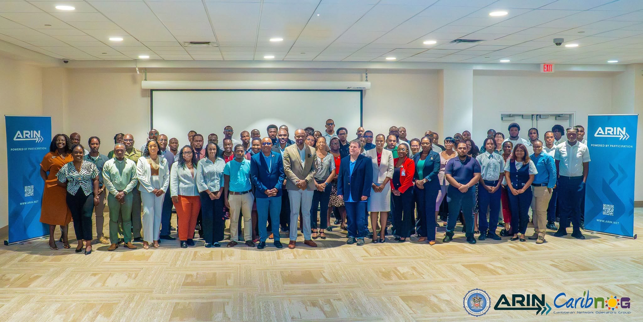 Group photo of participants at the ARIN and CaribNOG Securing Our Digital Foundations seminar, St. Kitts, October 2026